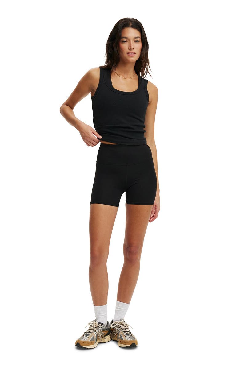 COTTON ON BODY Women's Active Rib Tank, Alternate, color, Black