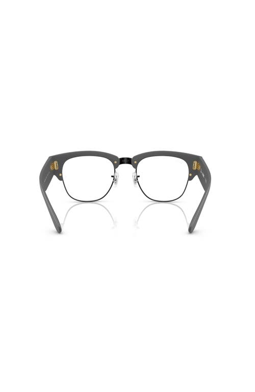 Ray Ban Ray-ban 52mm Square Optical Glasses In Black