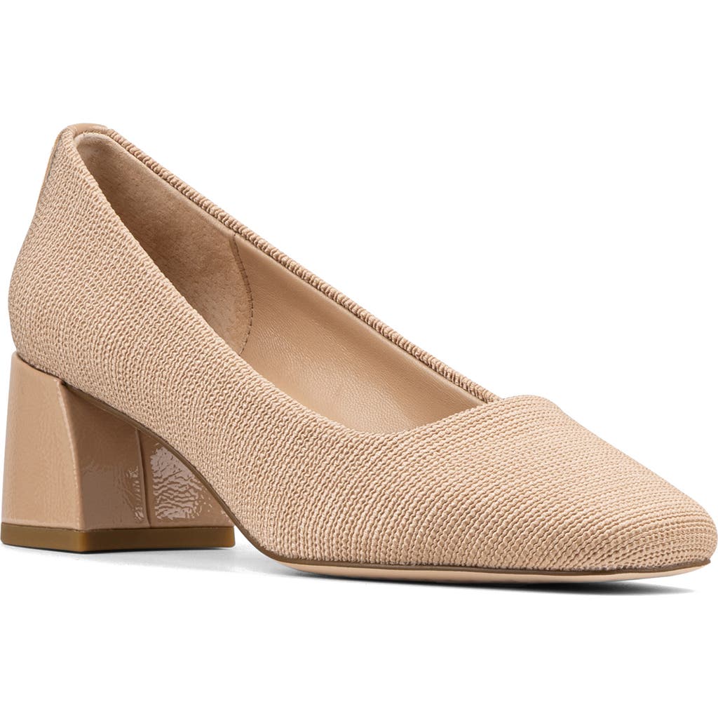 Donald Pliner Square Toe Pump In Neutral