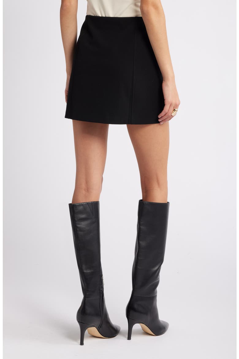 Tailored Miniskirt, Alternate, color, BLACK