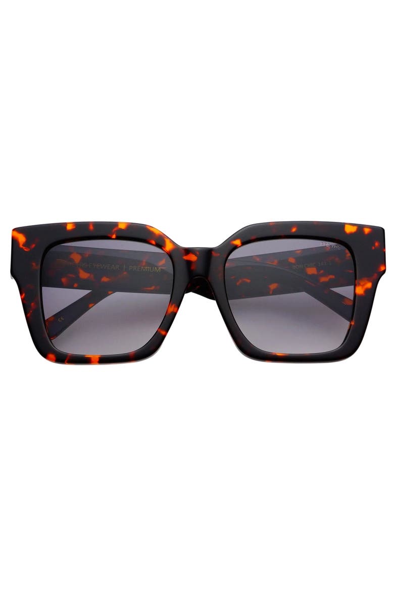Bon Chic Oversized Square Sunglasses, Main, color, Tortoise