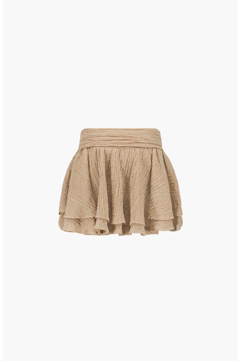 Sahara Asymmetric Mini Skirt, Alternate, color, Light Beige