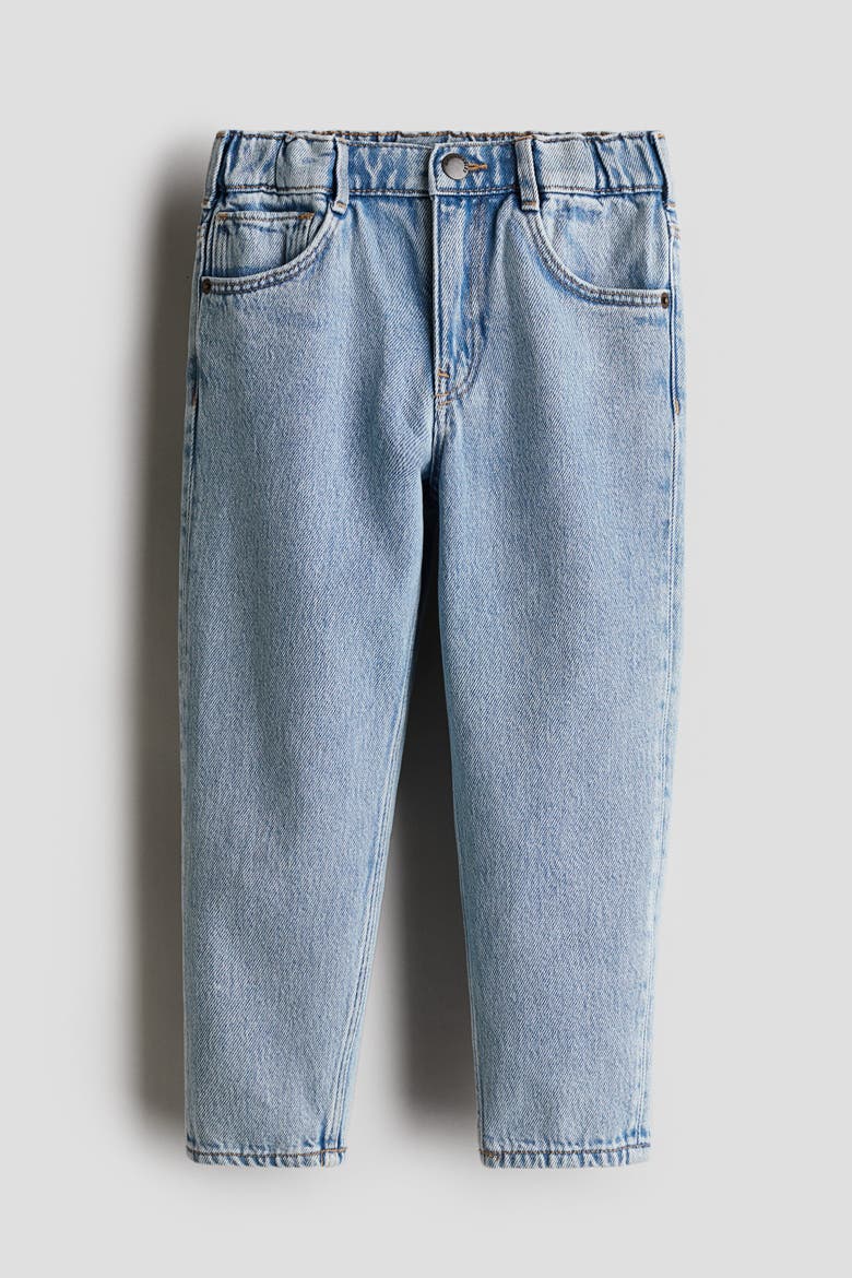 Tapered Cotton-blend Jeans, Alternate, color, Light denim blue