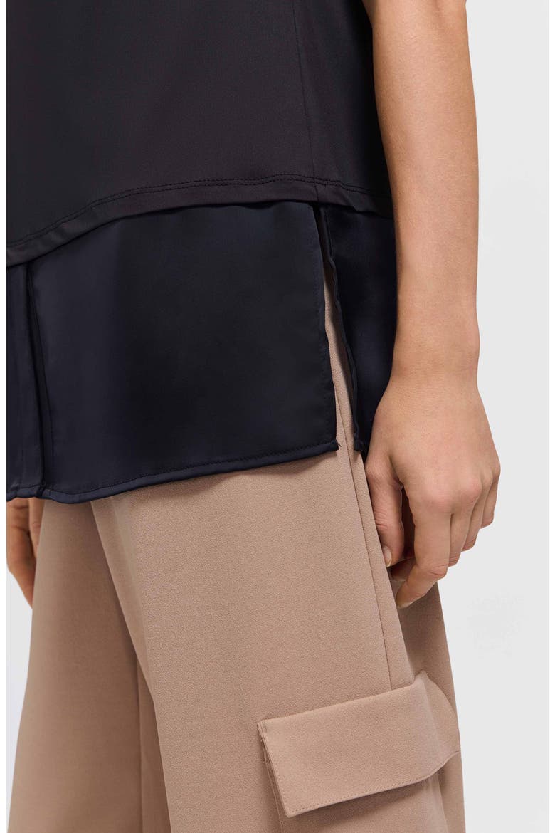 Sasha Sleeveless Layering Tunic, Alternate, color, BLACK