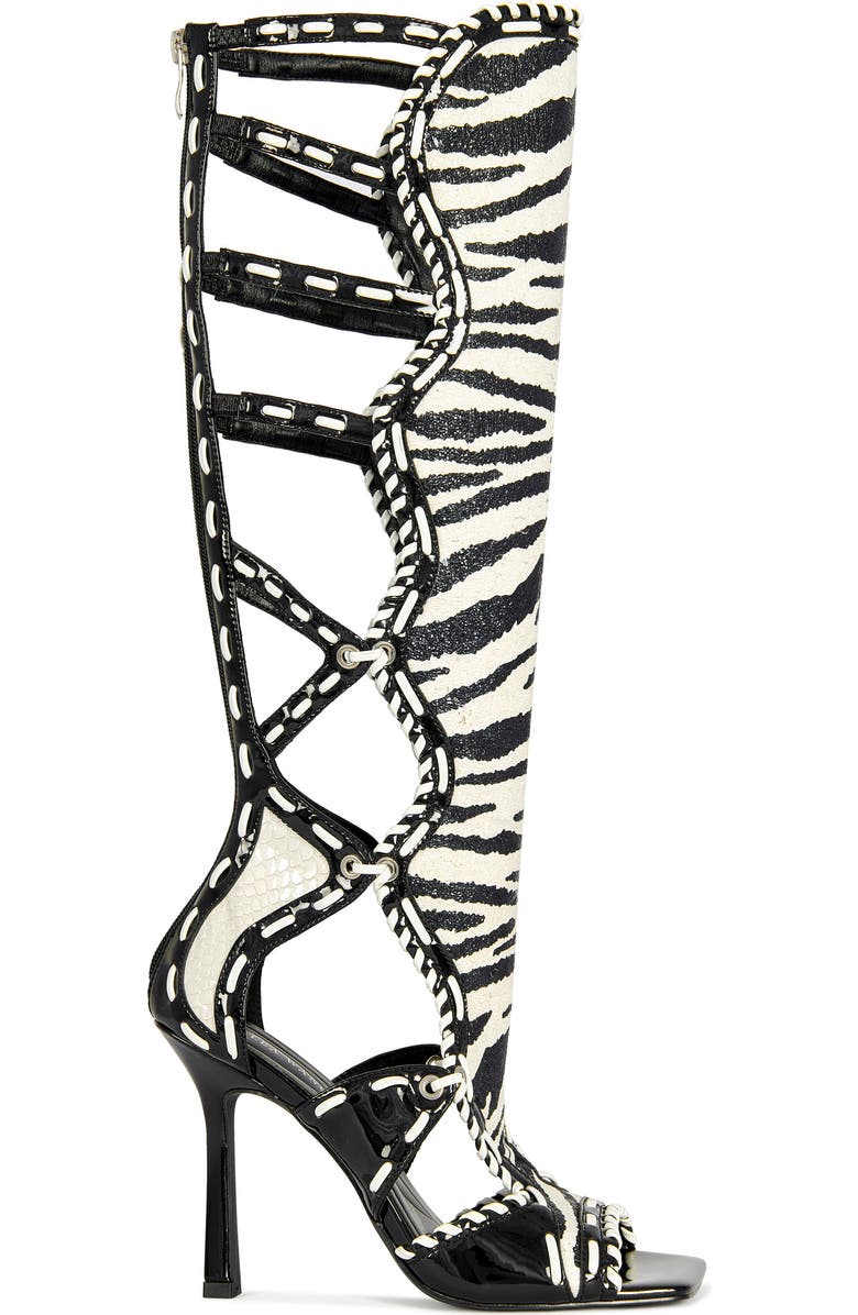 AZALEA WANG Indrani Open Toe Knee High Boot, Alternate, color,