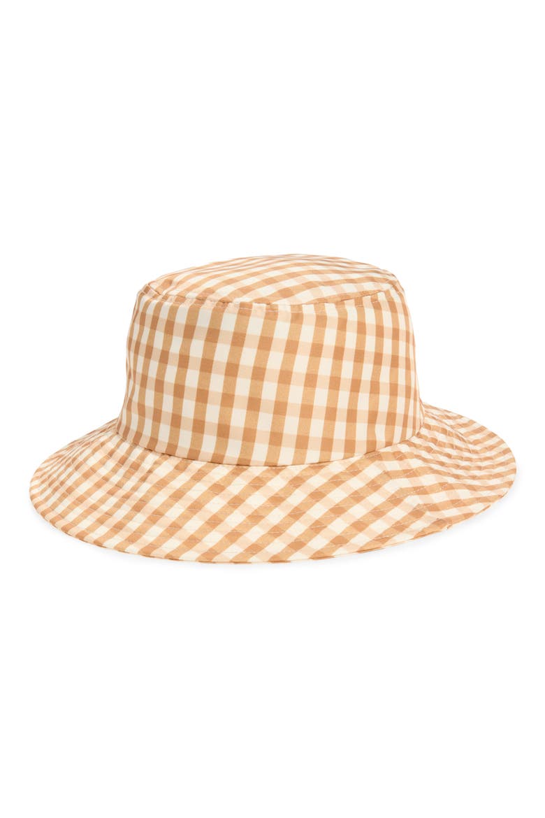 Ivy Bucket Hat, Main, color, AMBER GINGHAM
