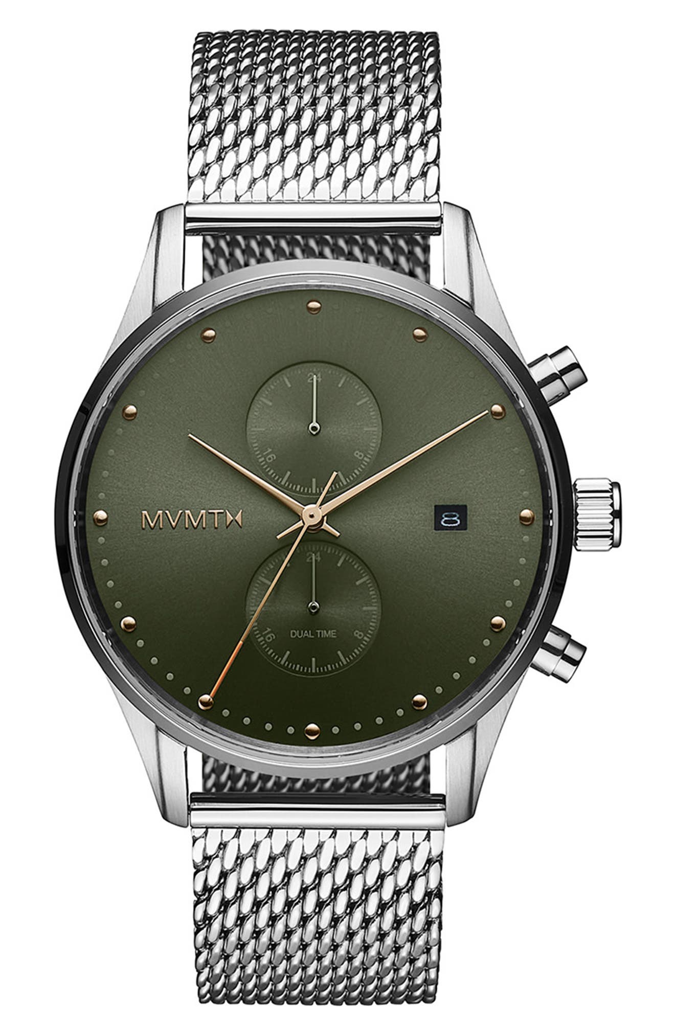 MVMT Voyager Quartz Mesh Bracelet Watch, 42mm