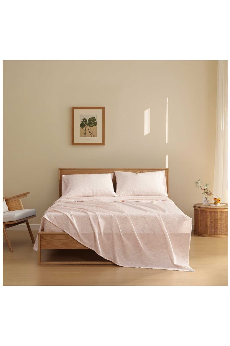 Pikkuinen Unikko Cotton Sheet Set, Alternate, color, LIGHT PINK