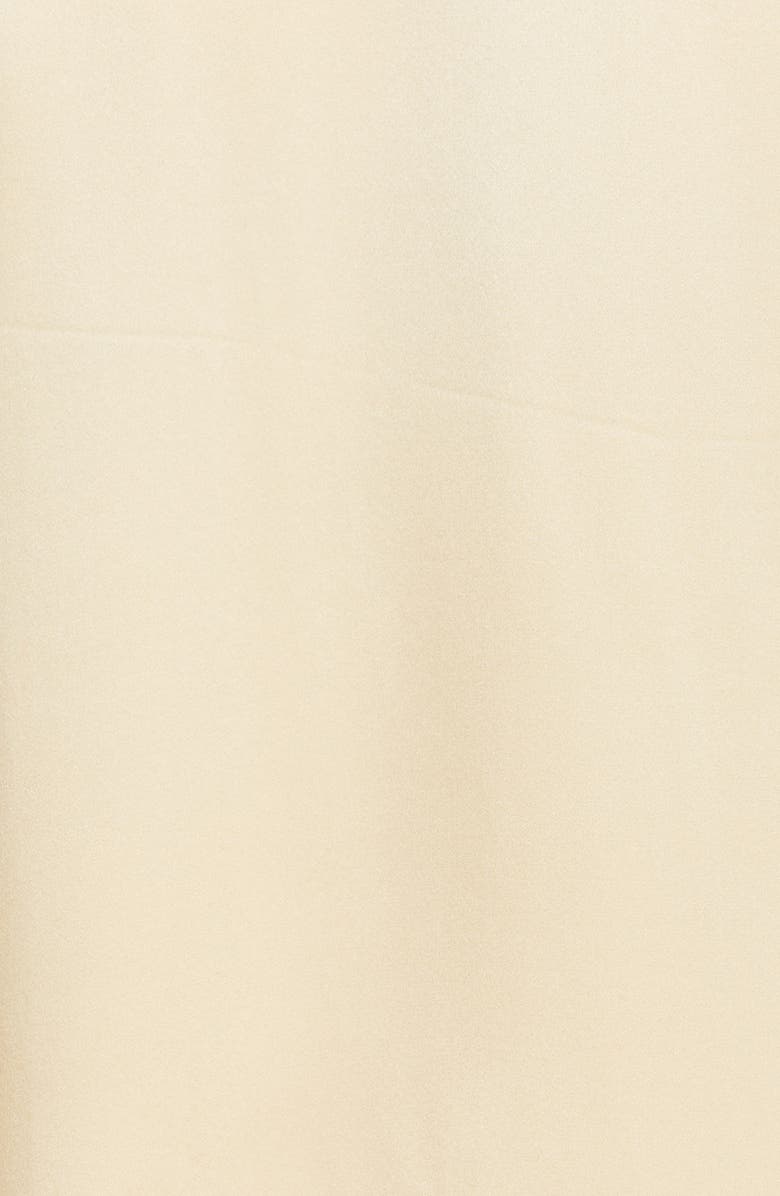 Zimmermann Long Sleeve Silk Satin Wrap Dress, Alternate, color, 