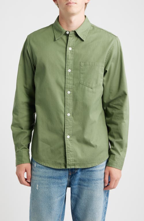 925 Originals Foreman Classic Fit Washed Twill Button-Up Shirt in Washed Sage  product