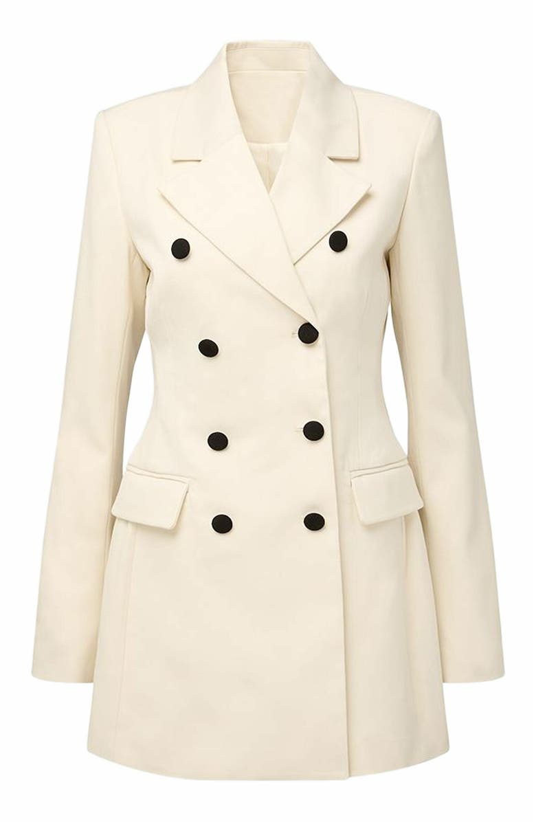 WeWoreWhat Peplum Blazer Mini Dress, Main, color, 