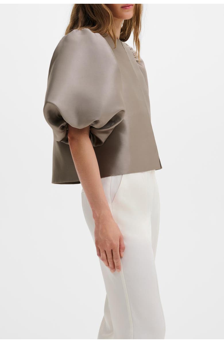 Malina Cleo Pouf Balloon Sleeve Blouse, Alternate, color, Graphite