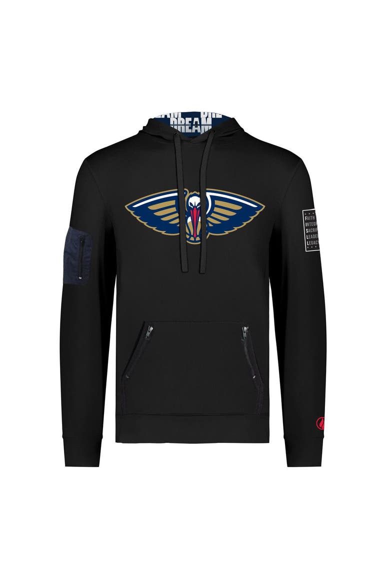 Unisex FISLL x Black History Collection  Black New Orleans Pelicans Pullover Hoodie, Alternate, color, Black