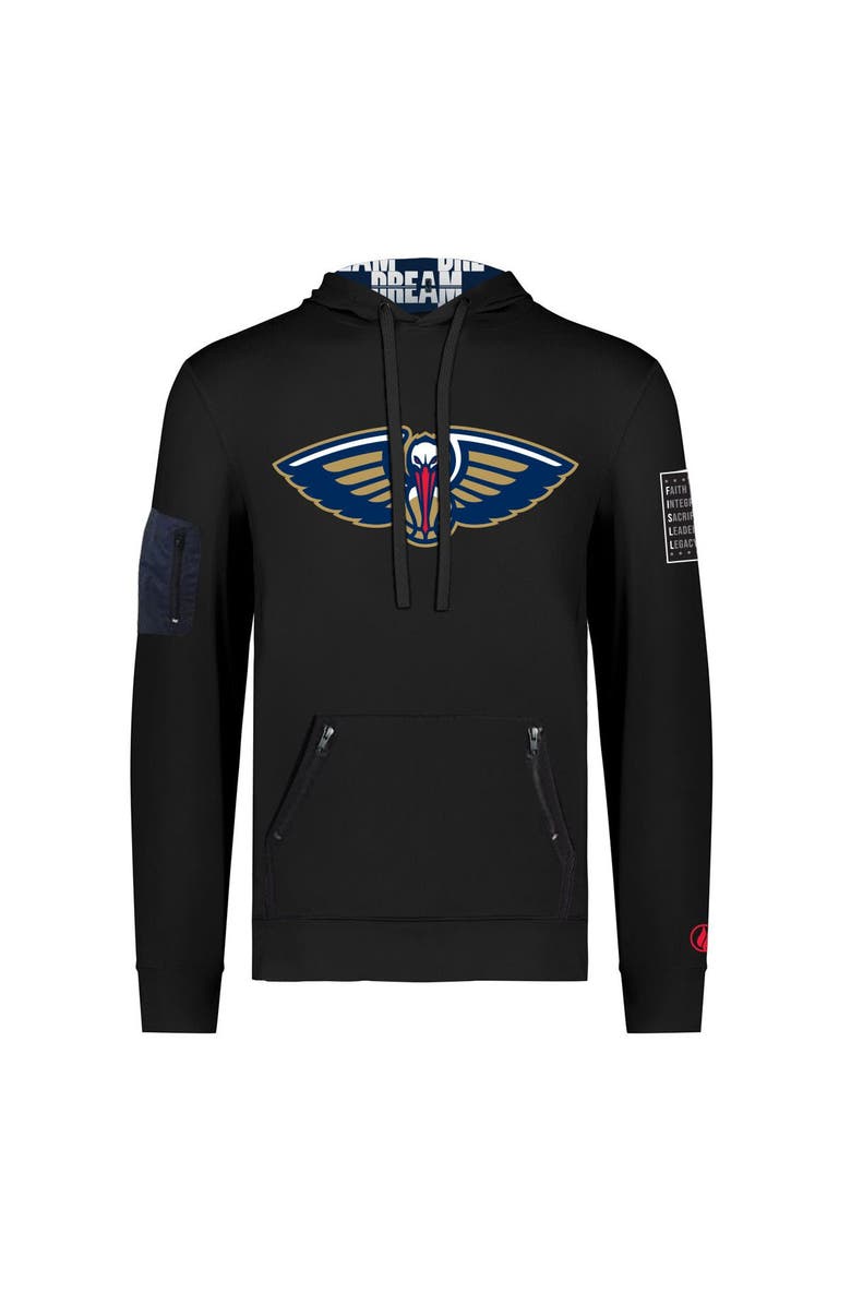 FISLL Unisex FISLL x Black History Collection  Black New Orleans Pelicans Pullover Hoodie, Alternate, color, 