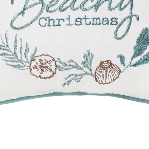 C & F Home C&f Home Beachy Christmas Pillow In White
