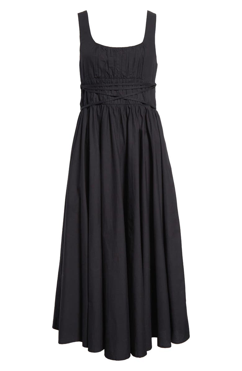 MILLE Frannie Sleeveless Midi Dress, Alternate, color, Black