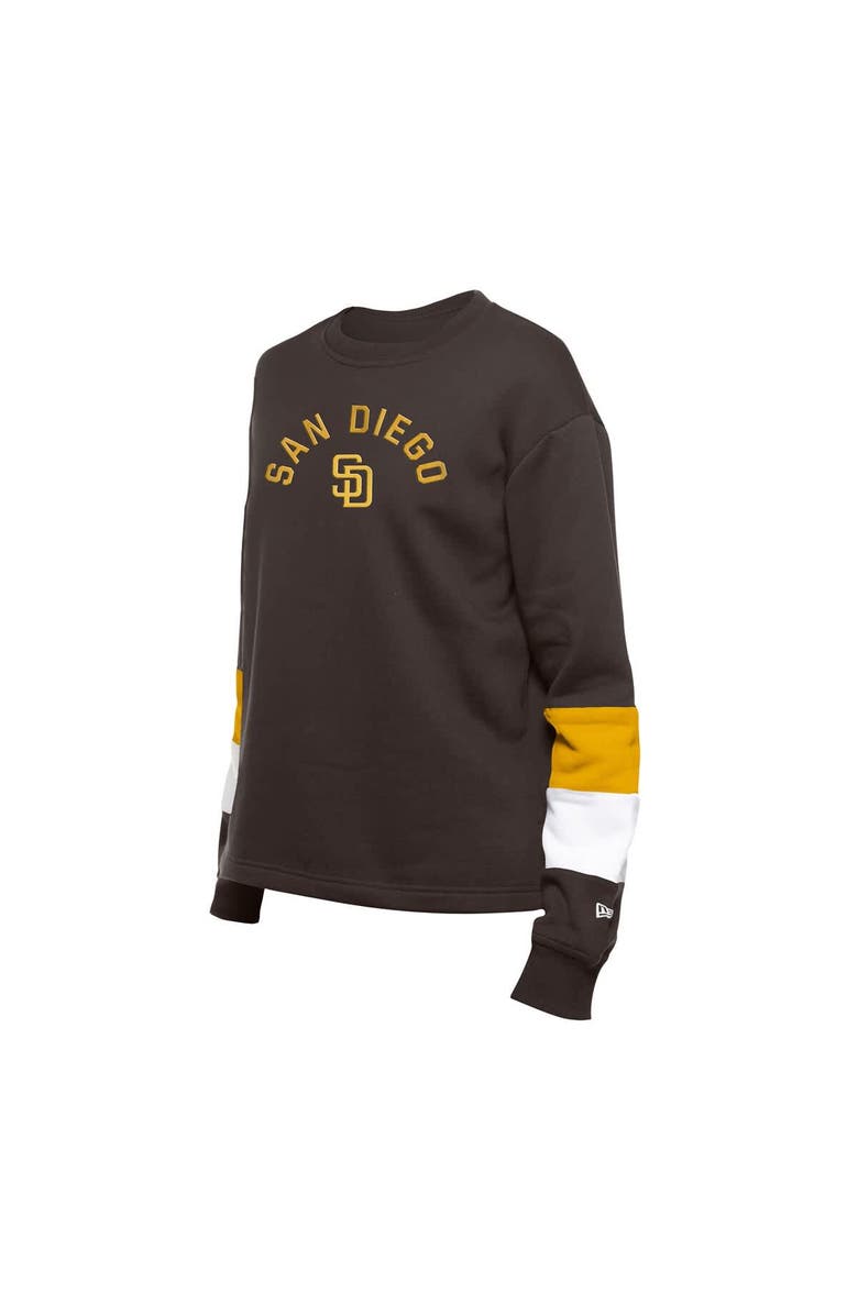 New Era Women's New Era  Brown San Diego Padres Game Day Color Pullover Sweatshirt, Alternate, color, 