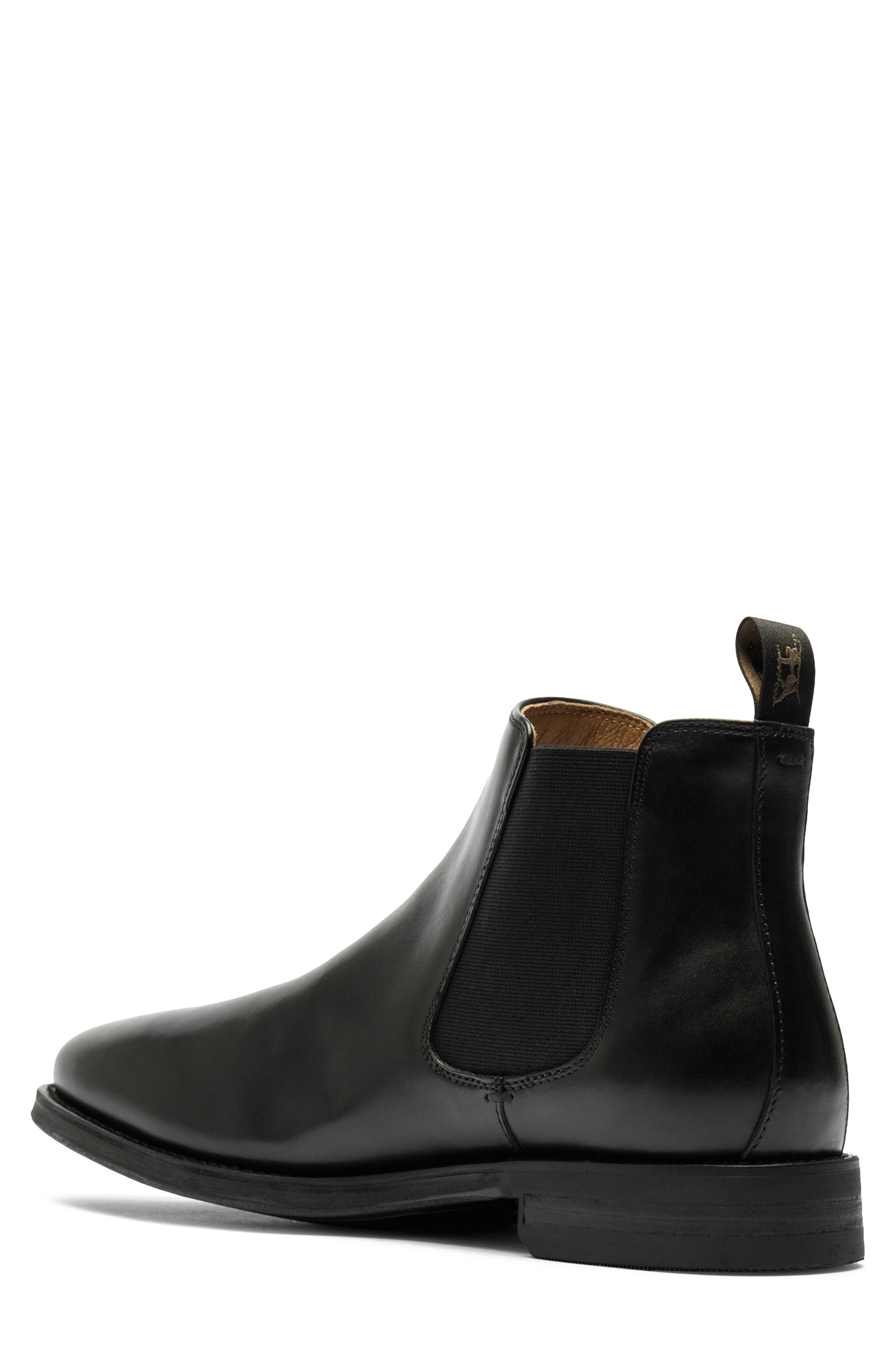 Russlands Leather Chelsea Boot, Alternate, color, NERO