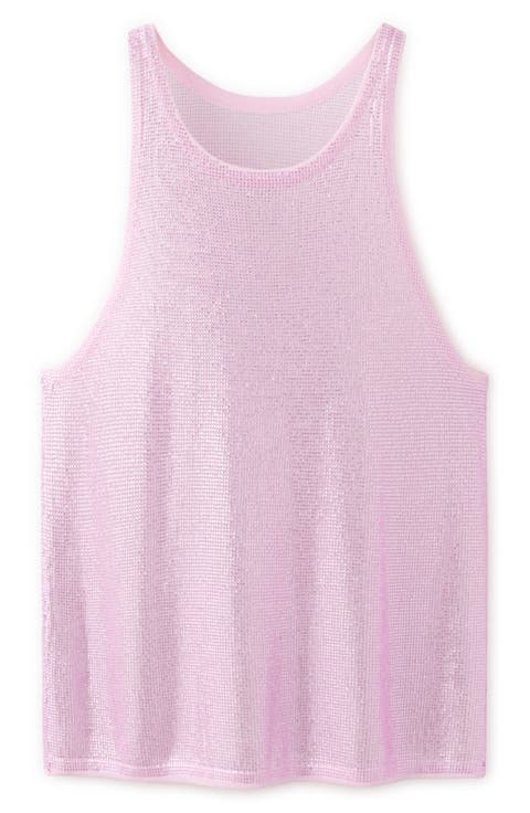 x Kaia Gerber Crystal Embellished Tank