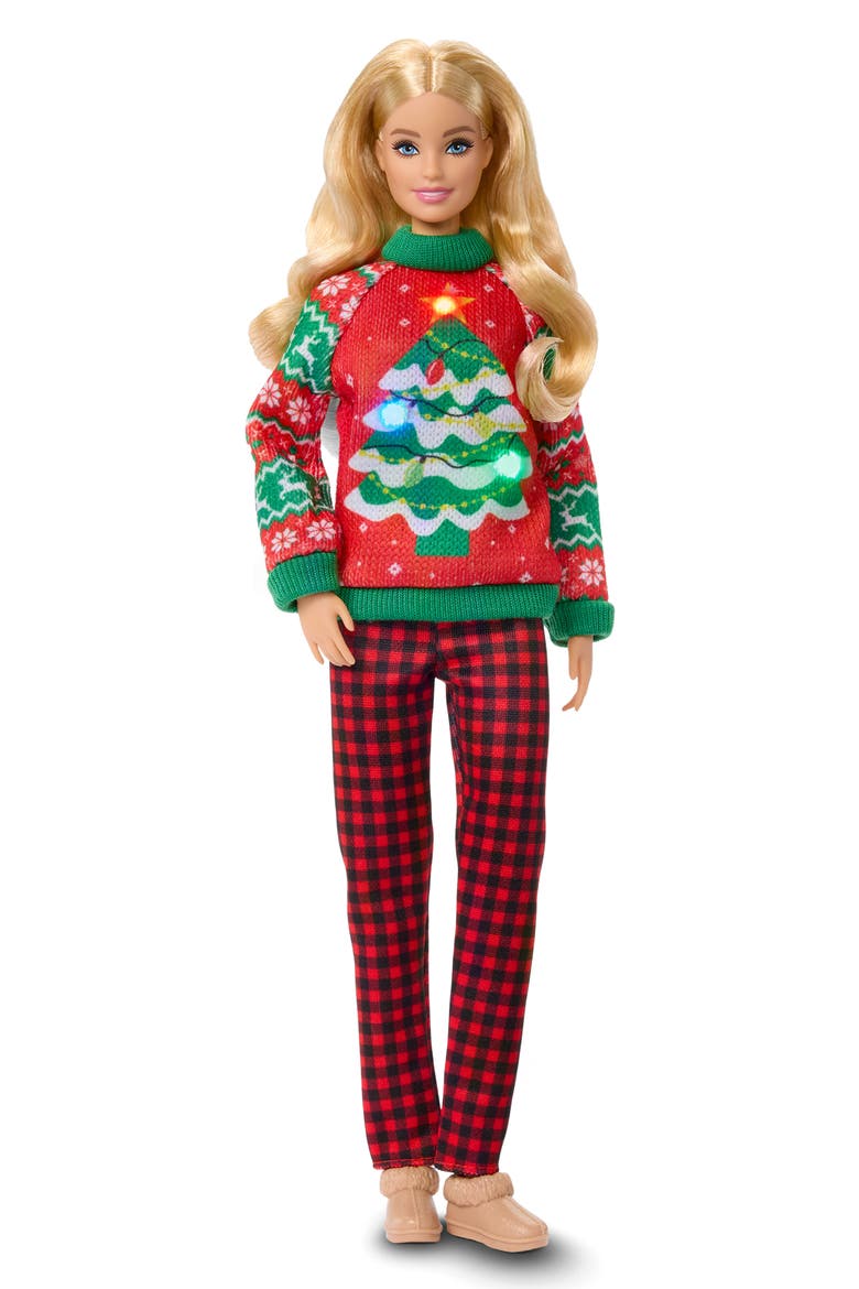 Holiday Sweater Doll, Alternate, color, BLONDE