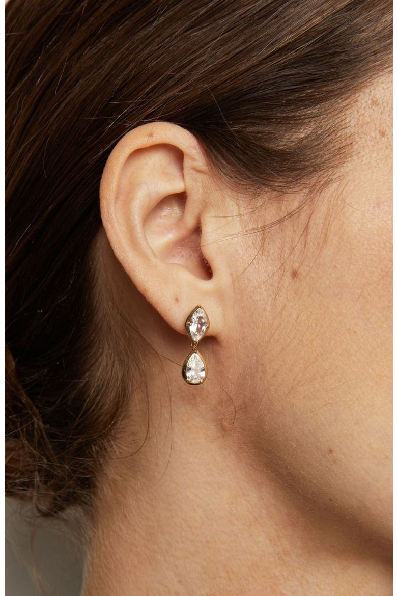 Georgian Toi et Moi Drop Earrings, Alternate, color, Yellow