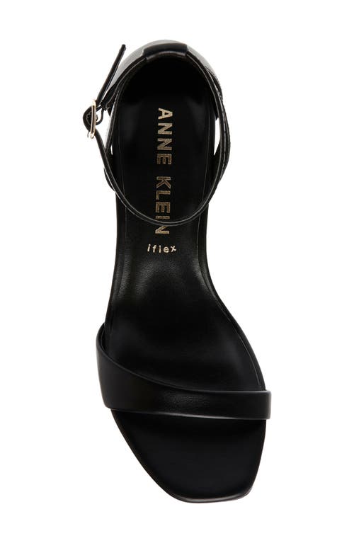 Anne Klein Mia Ankle Strap Sandal In Black