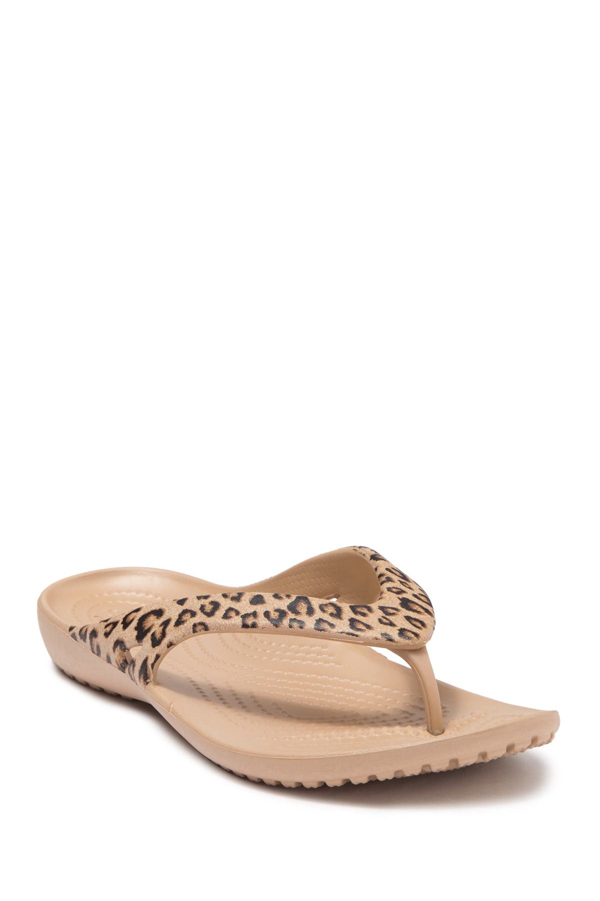CROCS Kadee II Leopard Flip Flop Sandal