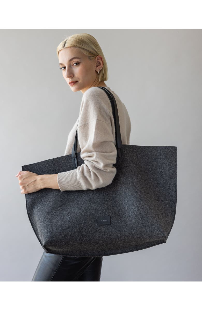 Graf Lantz Hana Merino Wool Boat Bag, Alternate, color, Charcoal