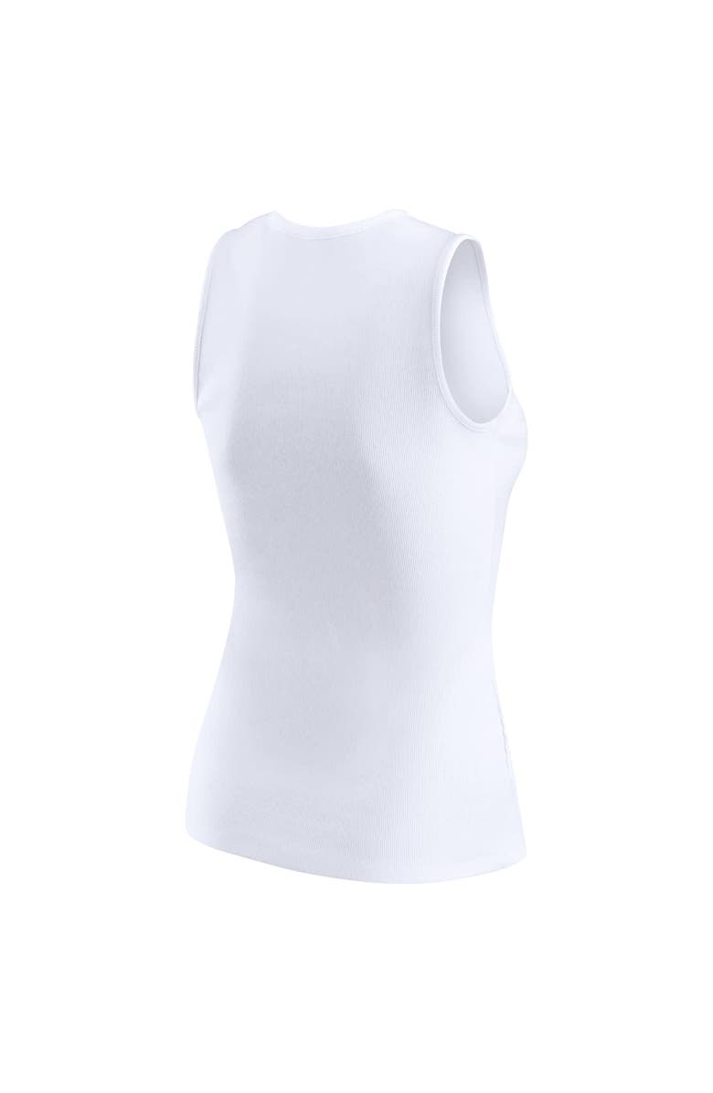 WEAR by Erin Andrews Women's WEAR by Erin Andrews  White San Francisco 49ers Ribbed Graphic Tank Top, Alternate, color, 
