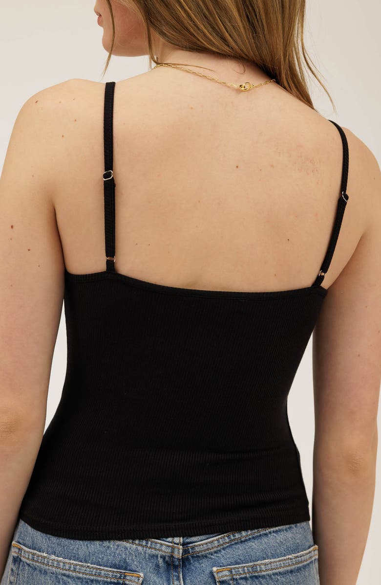 Blu Pepper Bow Ribbed Camisole, Alternate, color, 