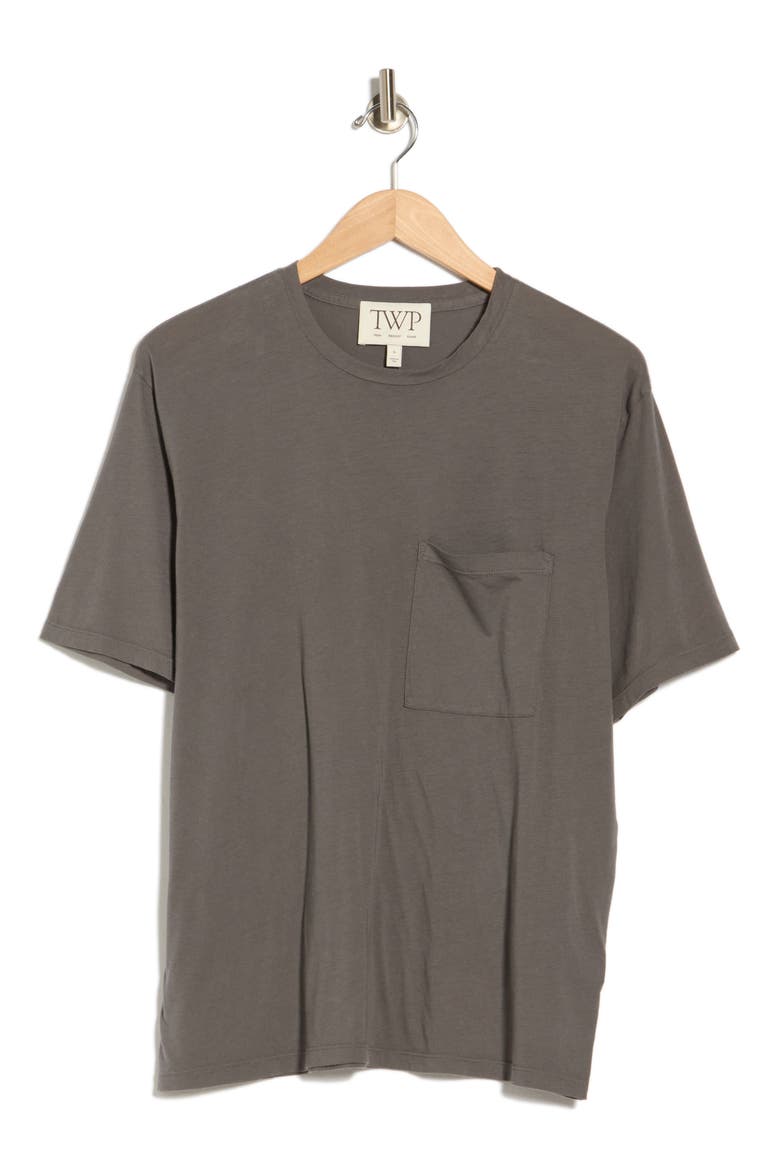 Crewneck Short Sleeve Oversize T-Shirt, Alternate, color, CHARCOAL