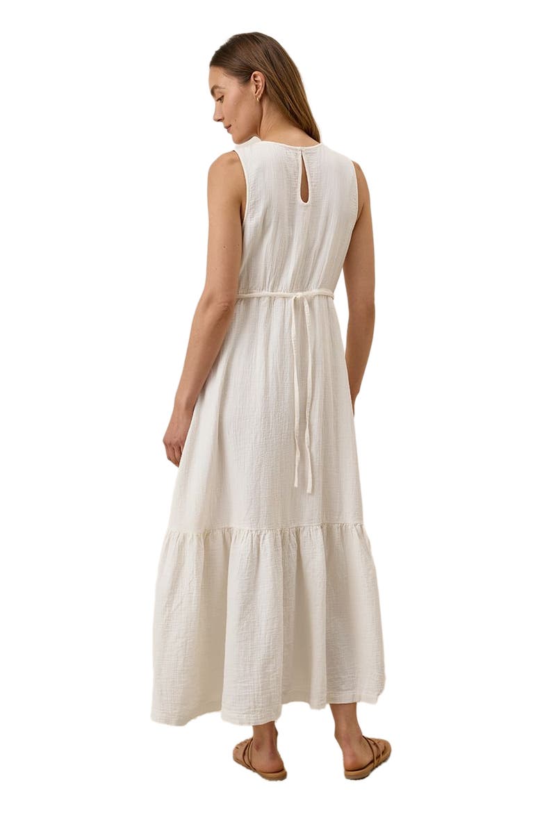 Organic Cotton Double Gauze Beach To Brunch Dress, Alternate, color, Sea Salt