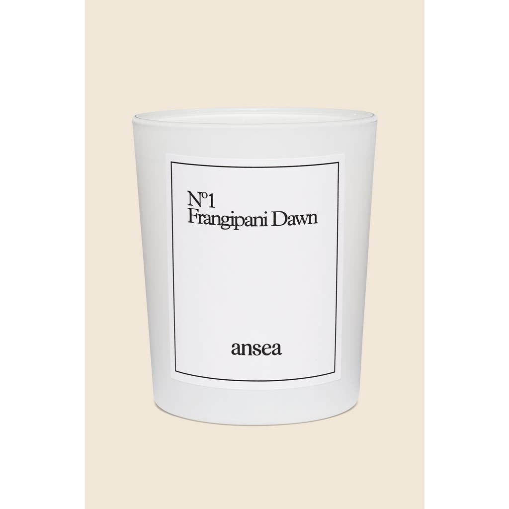 Ansea Frangipani Dawn Candle In White