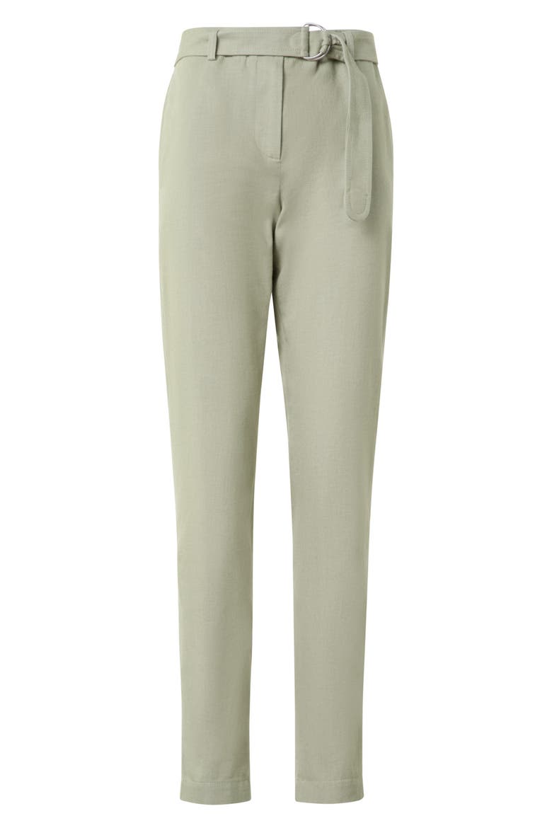 Fallon Belted Ankle Jeans, Alternate, color, PISTACHIO