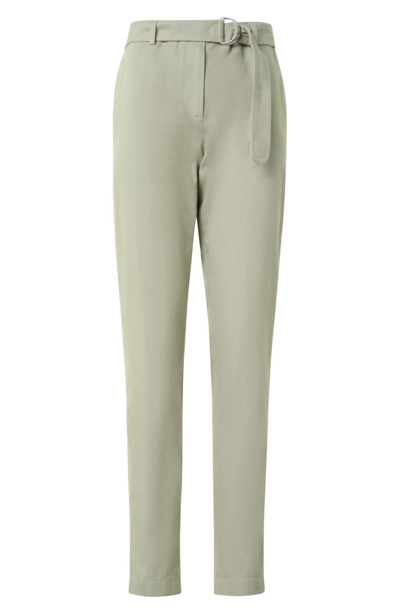 Akris punto Fallon Belted Ankle Jeans, Alternate, color, Pistachio