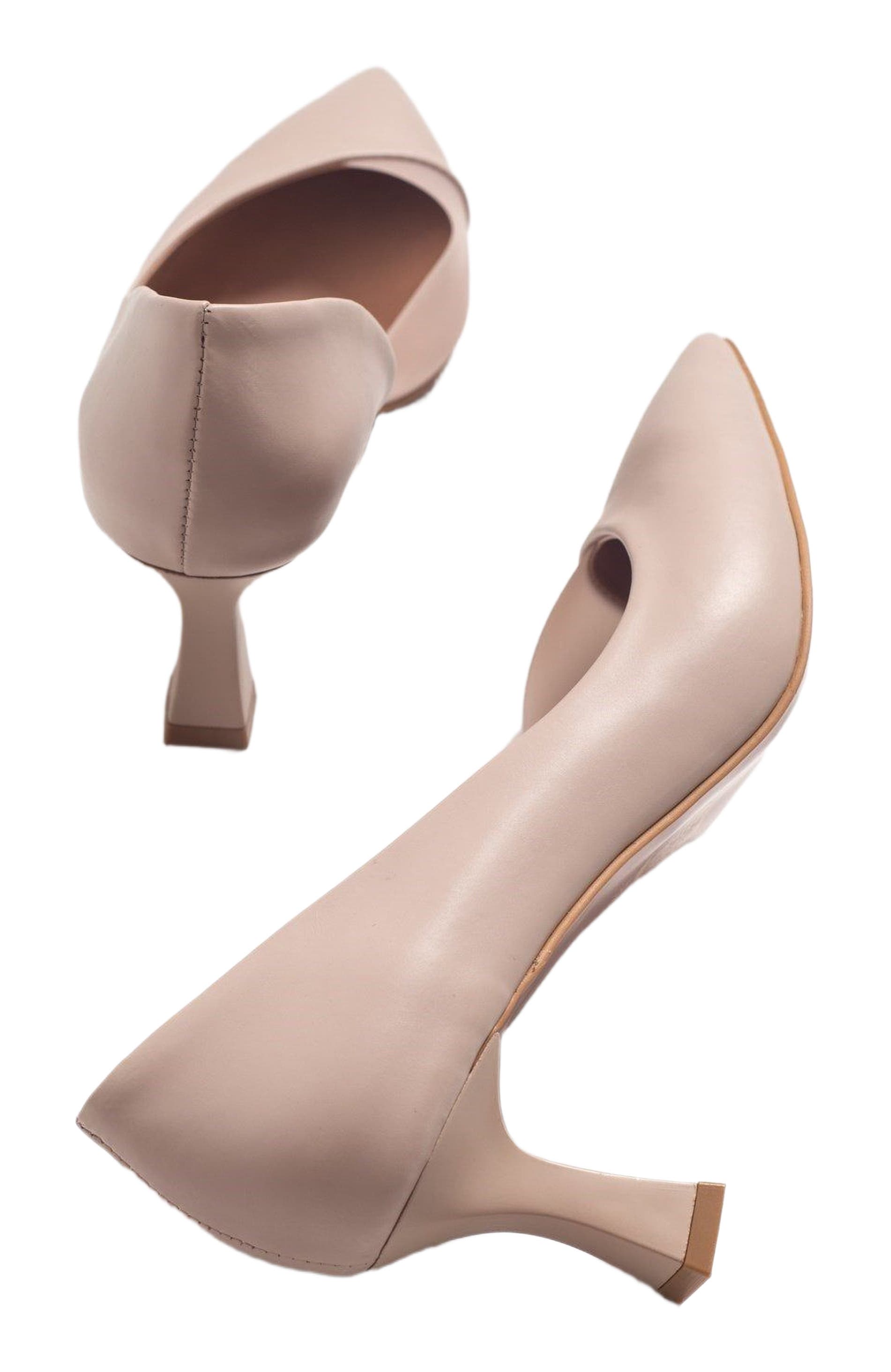 Vera Pointed Toe Pump, Alternate, color, Beige Faux Leather
