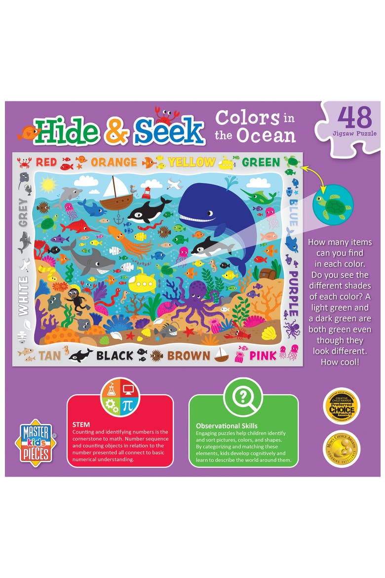 Colors in the Ocean 48 Piece Puzzle, Alternate, color, Multicolor