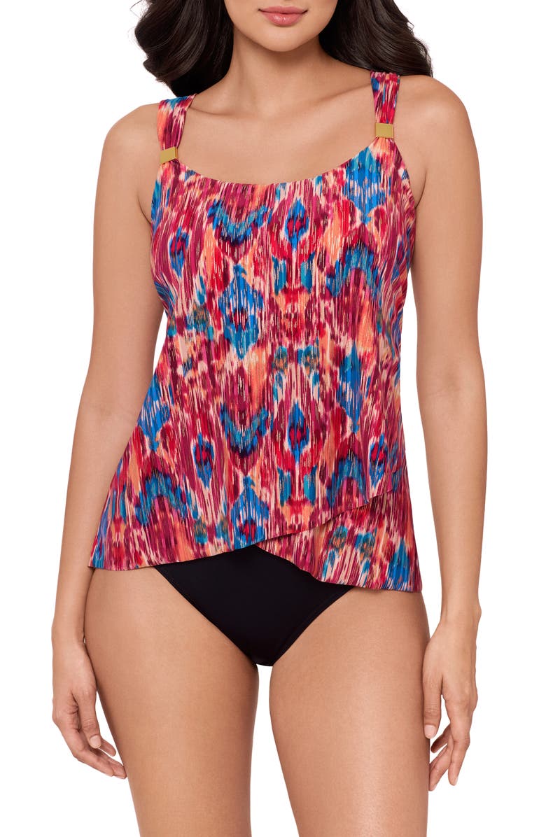 Miraclesuit<sup>®</sup> Dorado Dazzle Underwire Tankini Top, Main, color, 