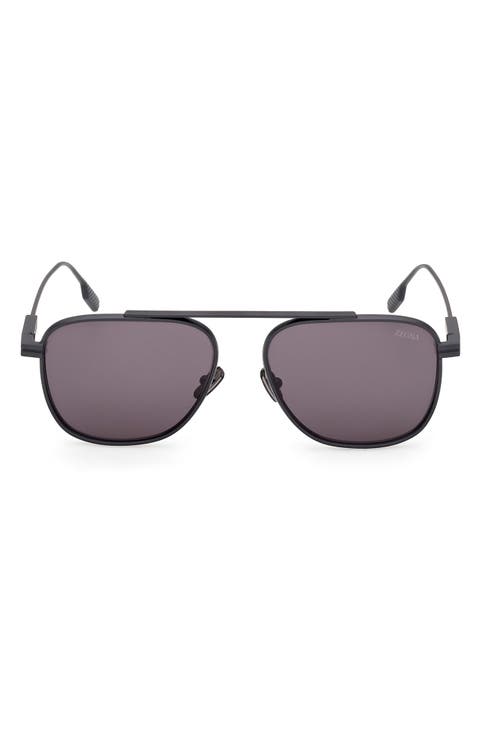 57mm Geometric Sunglasses
