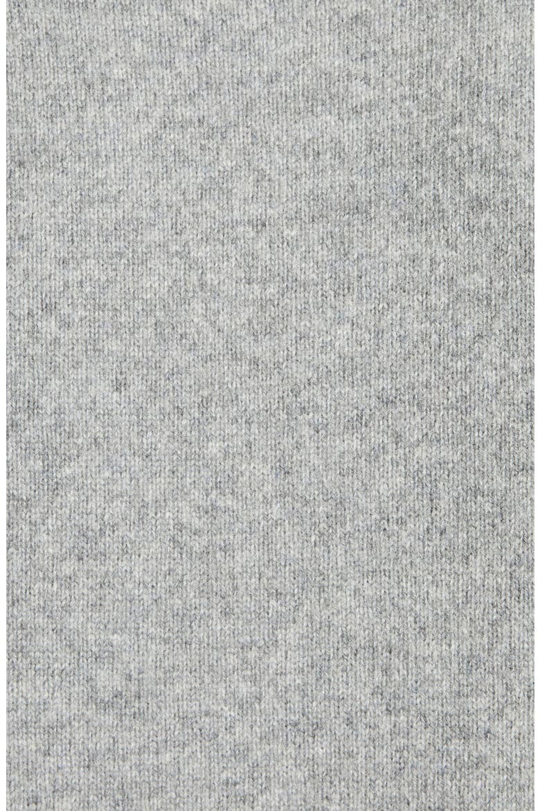 Lambswool & Cashmere Half Zip Sweater, Alternate, color, GREY MELANGE