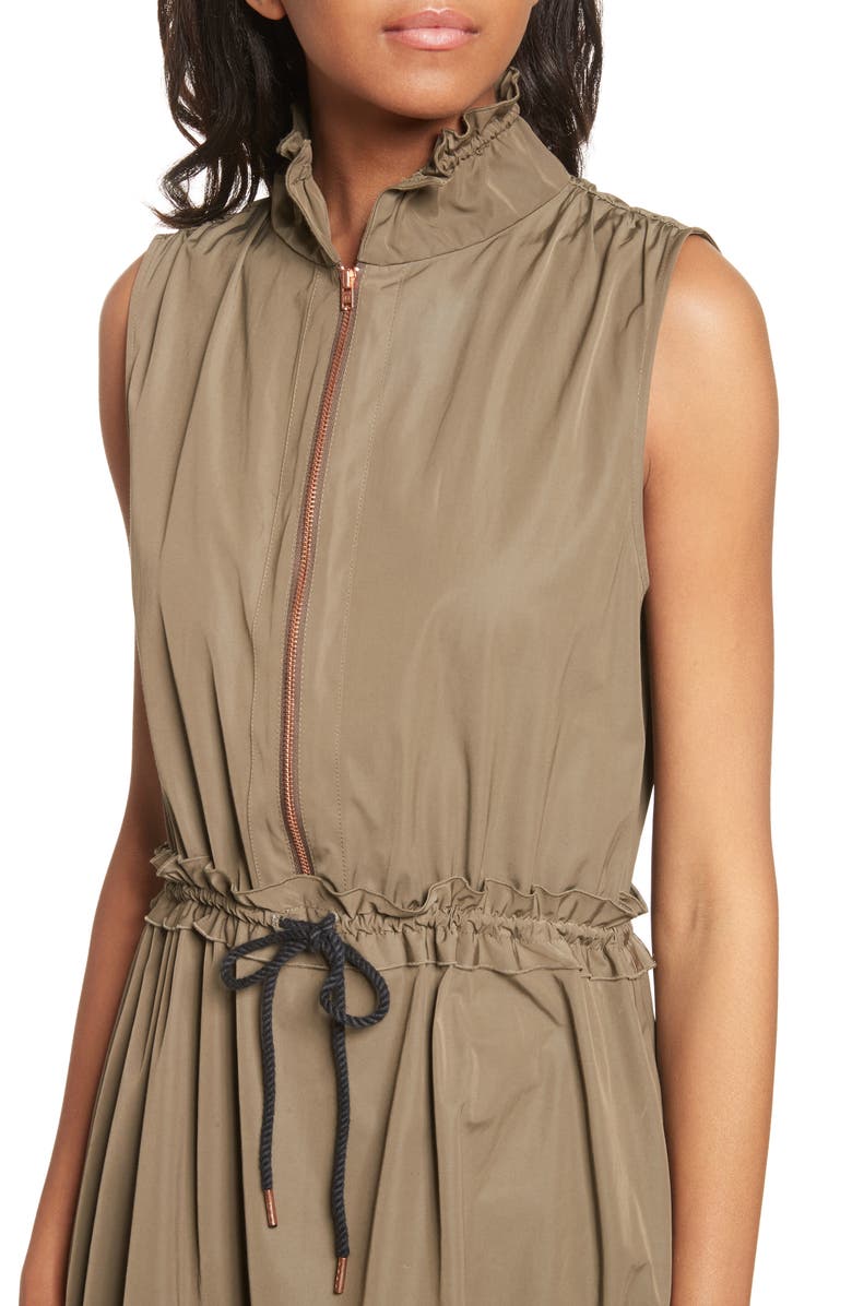 See by Chloé Cinch Waist Army Dress, Alternate, color, 