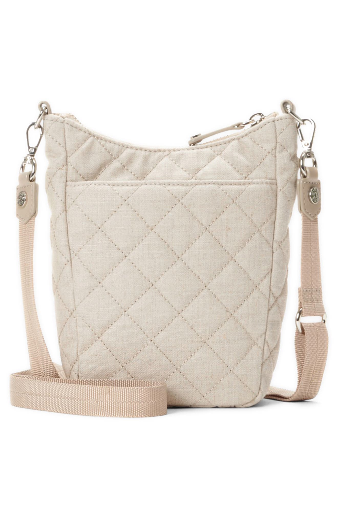 MZ Wallace Crosby Go Quilted Linen Crossbody Bag, Alternate, color, 