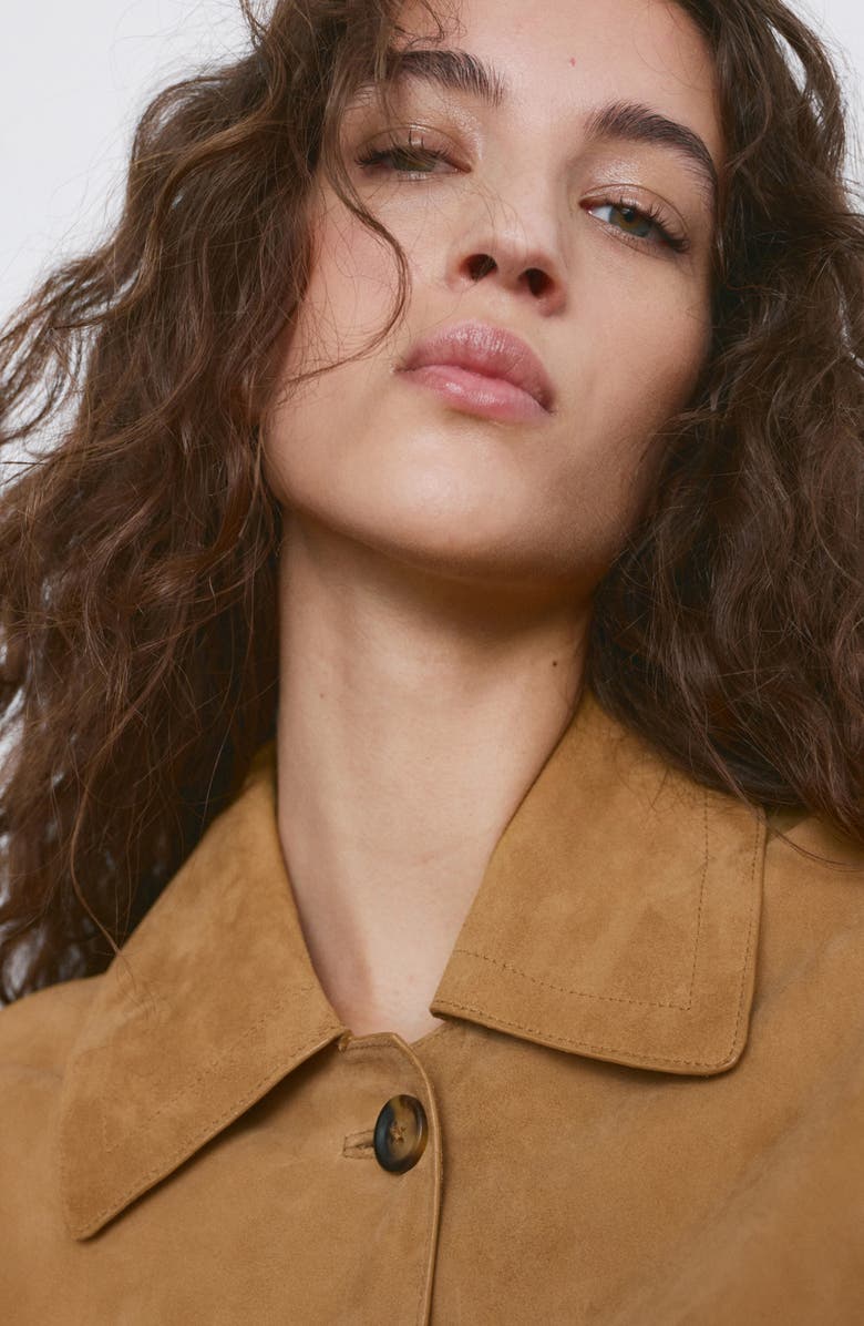 MANGO Suede Jacket, Alternate, color,