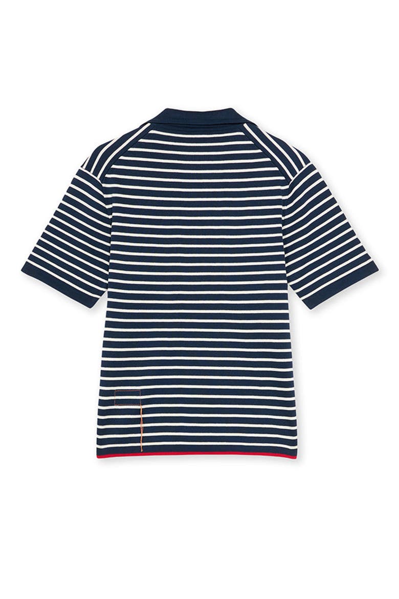 Andy Polo Short Ribbed Sleeve, Alternate, color, BLUE