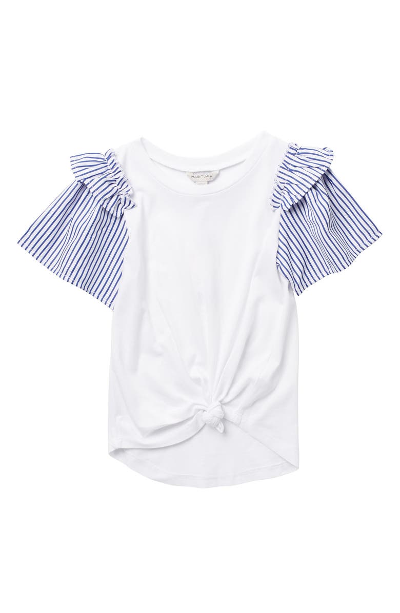 Habitual Girl Samantha Stripe Sleeve Top, Main, color, 