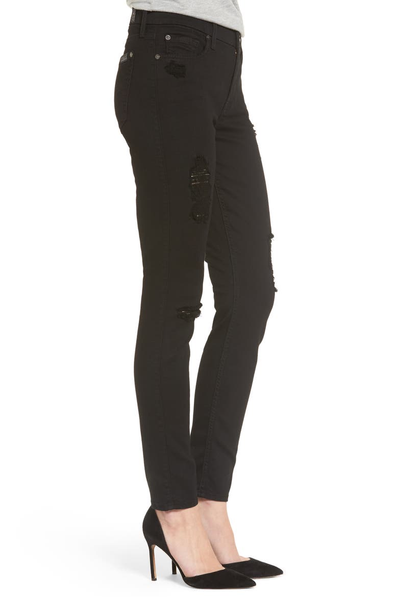 b(air) Ankle Skinny Jeans, Alternate, color, BAIR BLACK 3