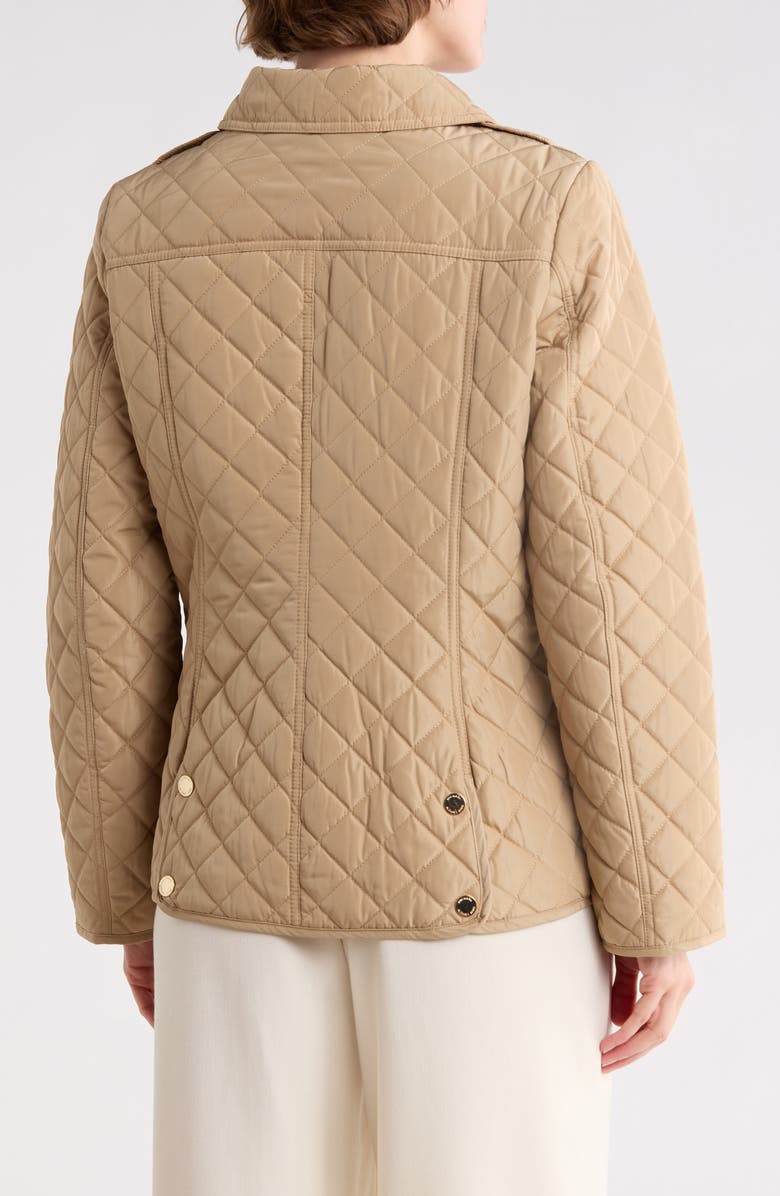 Michael Kors Quilted Jacket, Alternate, color, Khaki