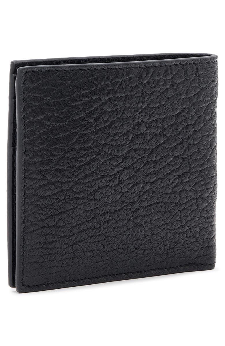 AllSaints Elkka Haven Leather Bifold Wallet, Alternate, color, Black