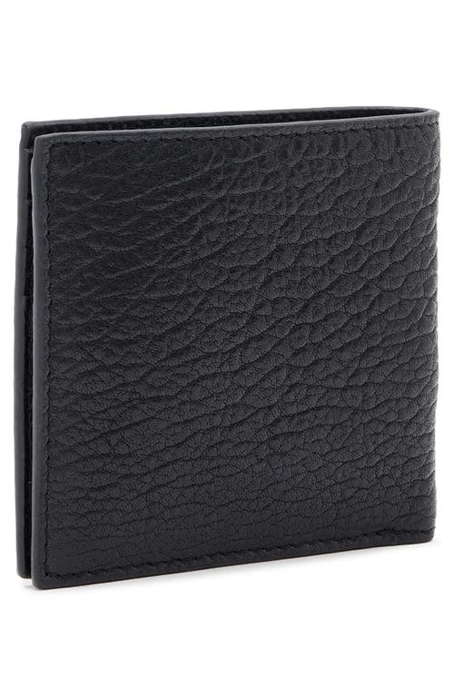 Allsaints Elkka Haven Leather Bifold Wallet In Black
