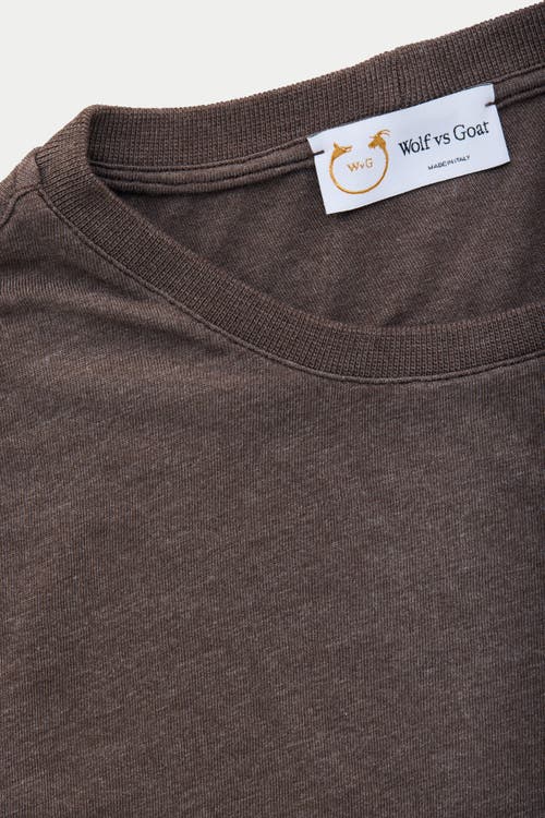 Wolf Vs. Goat (wvg) Light Weight Viscose Sorona Long Sleeve Crew Neck T-shirt In Black